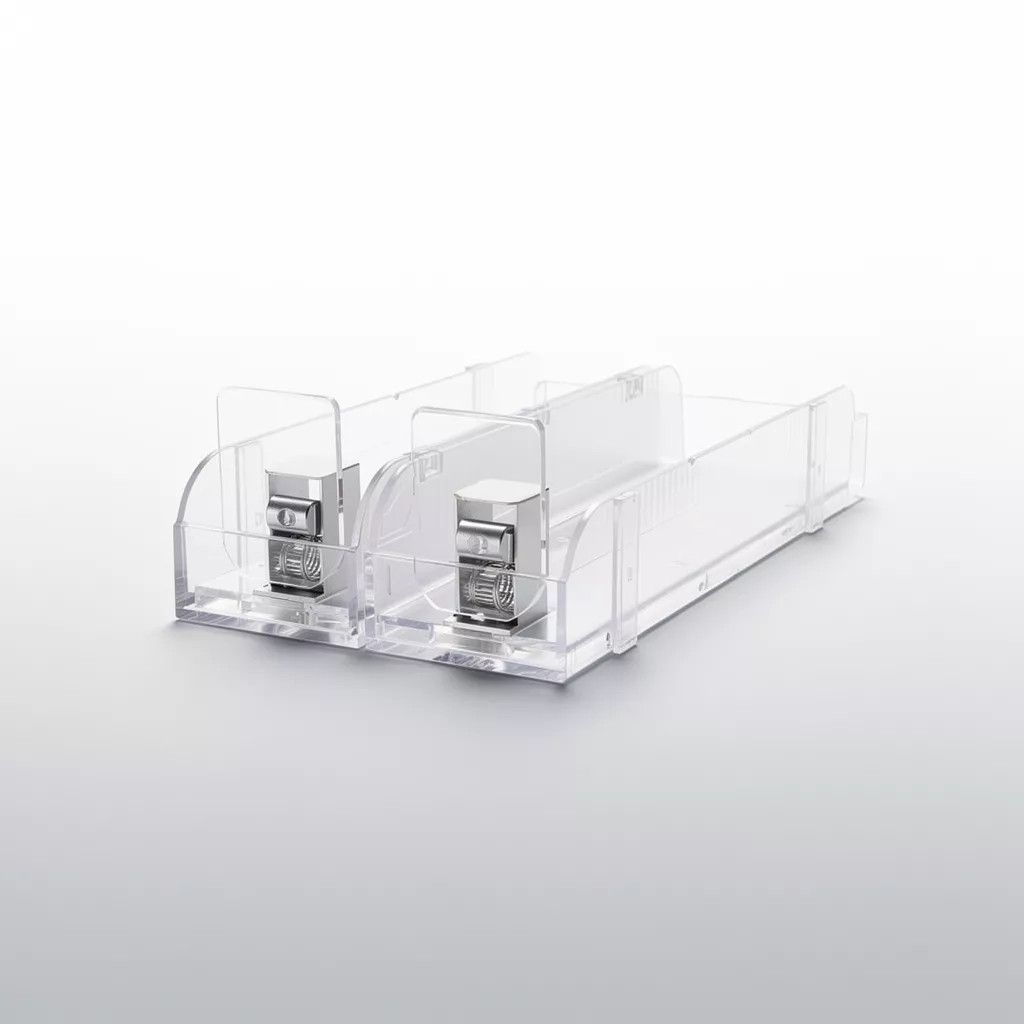 Popychacz towarów z 2 przegrodami 60×320 mm