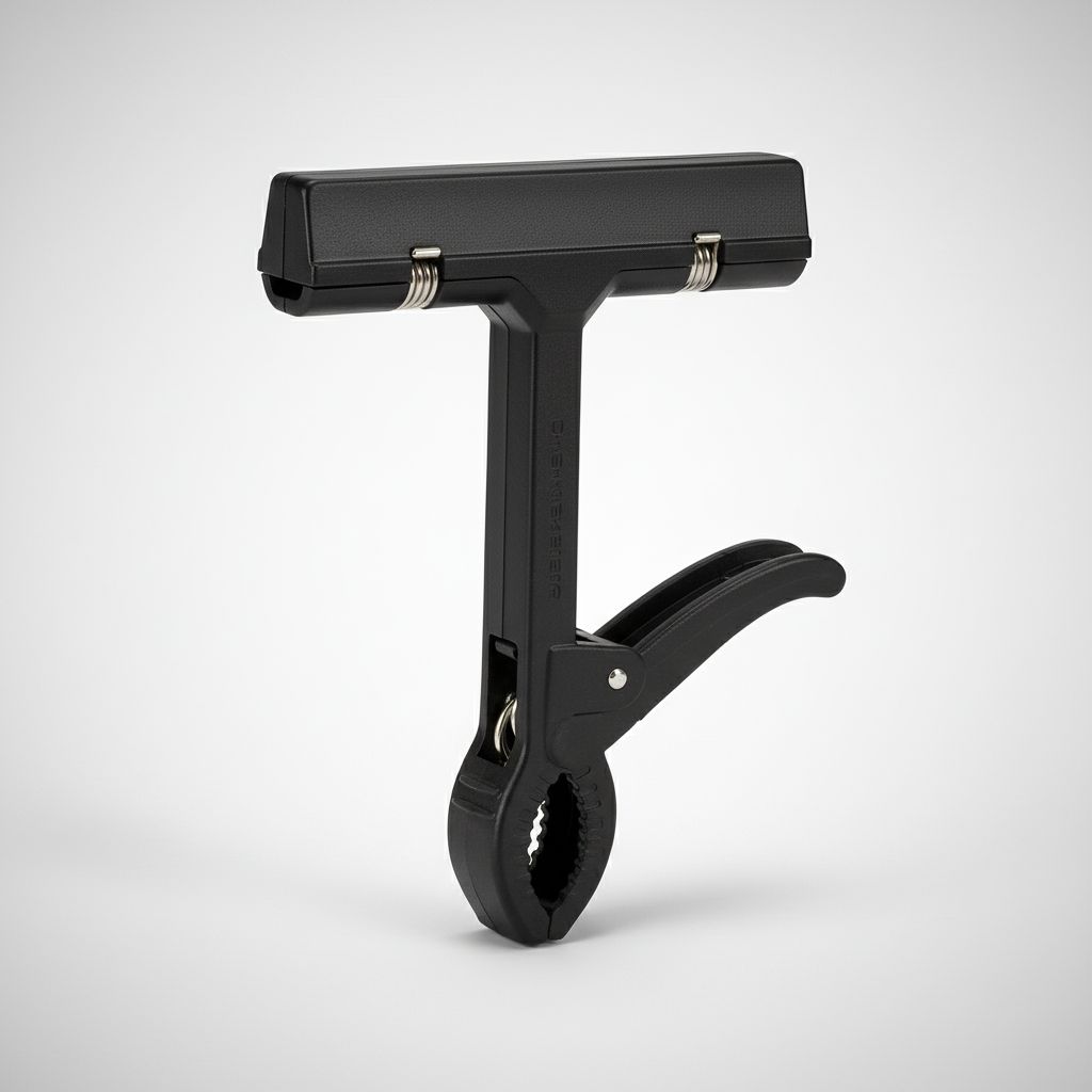 Uchwyt na szyldy cenowe z dużą klamrą i dużym klipsem